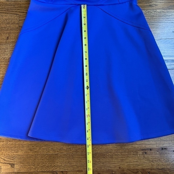 Ted BAKER LONDON royal blue scuba sleeveless skater dress size 4 or US large - Picture 10 of 13